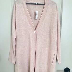 Women's Pink CASHMERE Cardigan Sweater